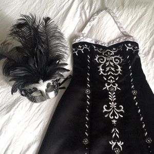 Prom Dress with Masquerade Mask